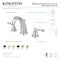 Kingston Brass Widespread Bathroom Faucet with Retail PopUp, Brushed Brass KB987FL - alternate 3